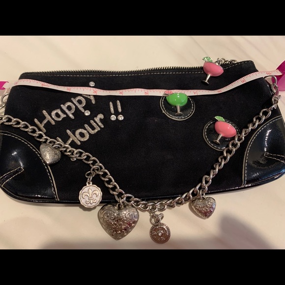 Kathy Van Zeland Suede  Happy Hour Clutch - Picture 1 of 3